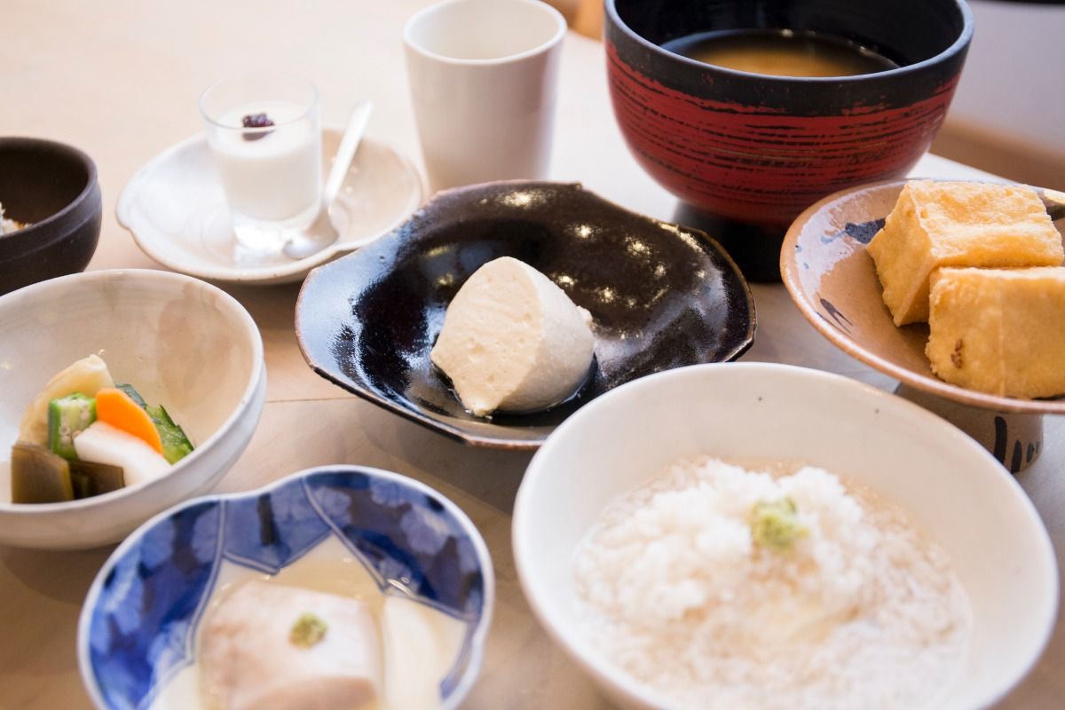 「川島豆腐」できたて豆腐づくし朝食 - 1