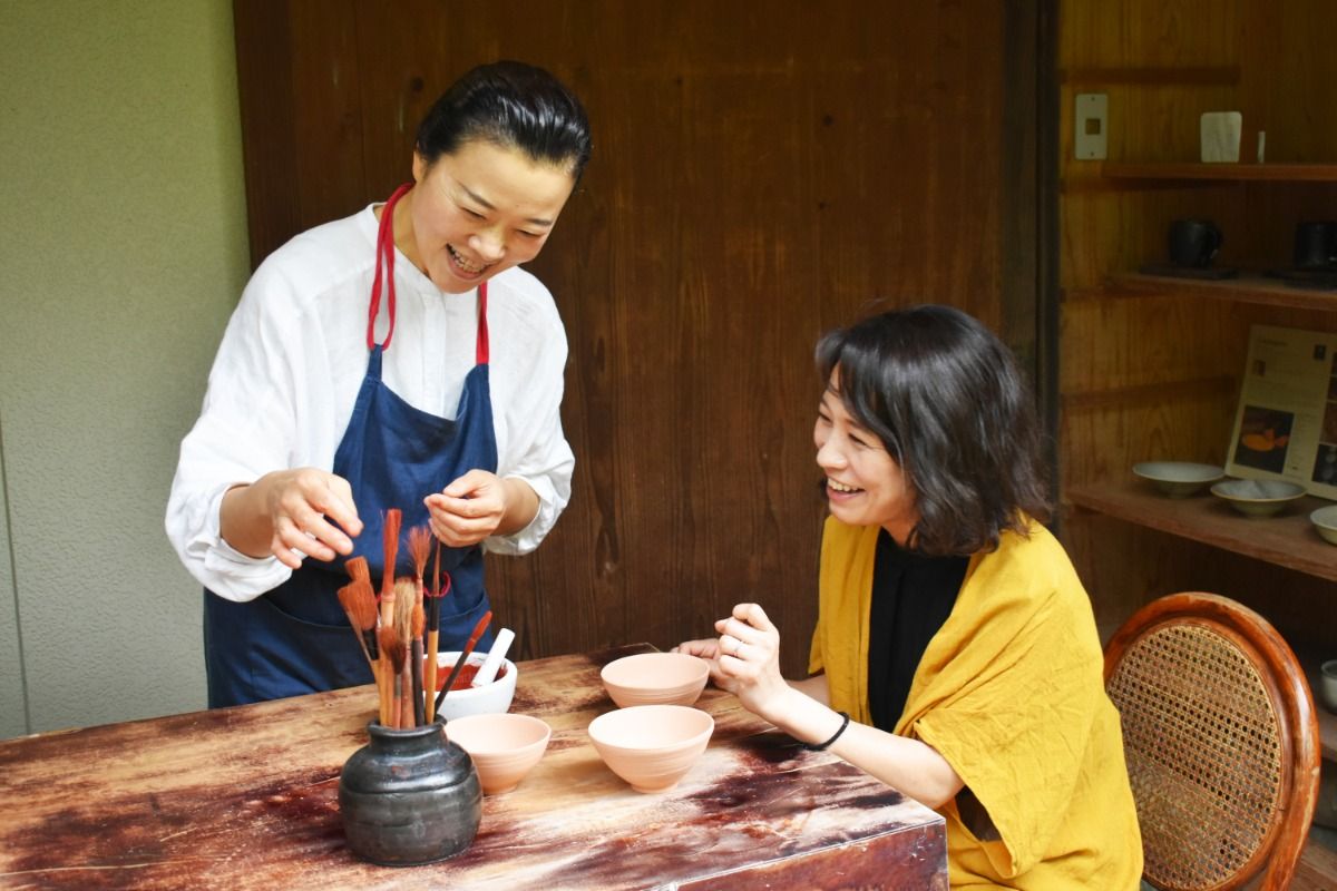 土曜15時1組限定!「由起子窯」唐津焼絵付け体験 - 1