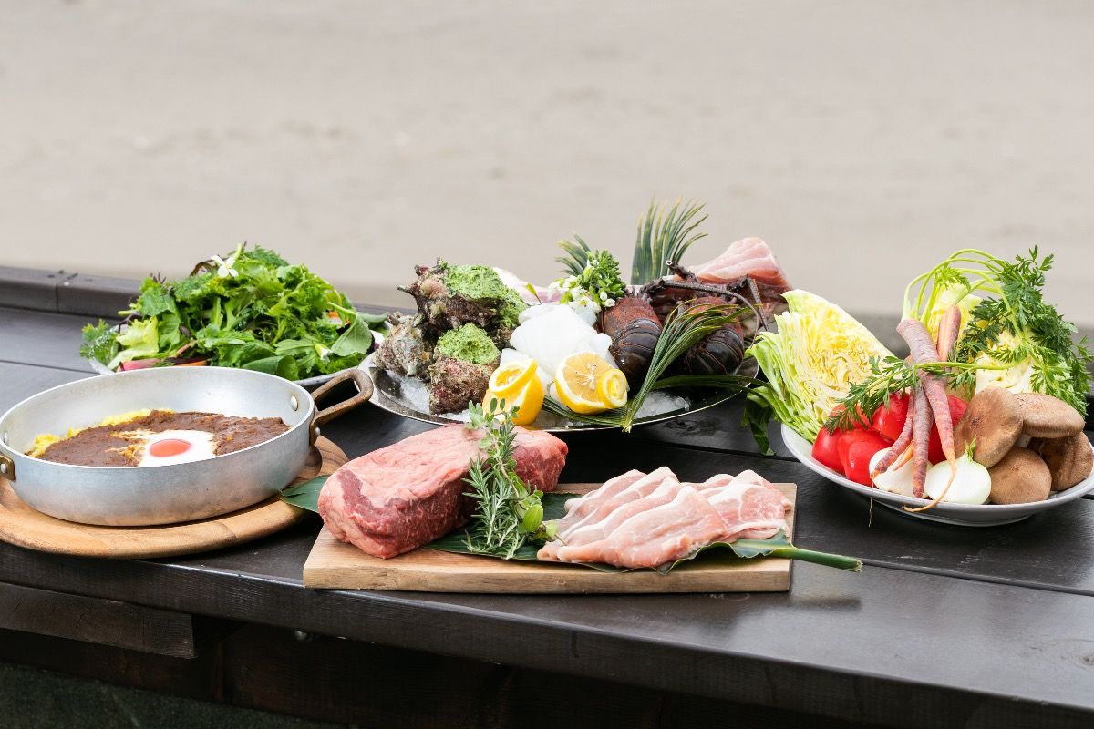 溶岩石で焼く三浦半島の贅沢BBQ＆モーニング付プラン