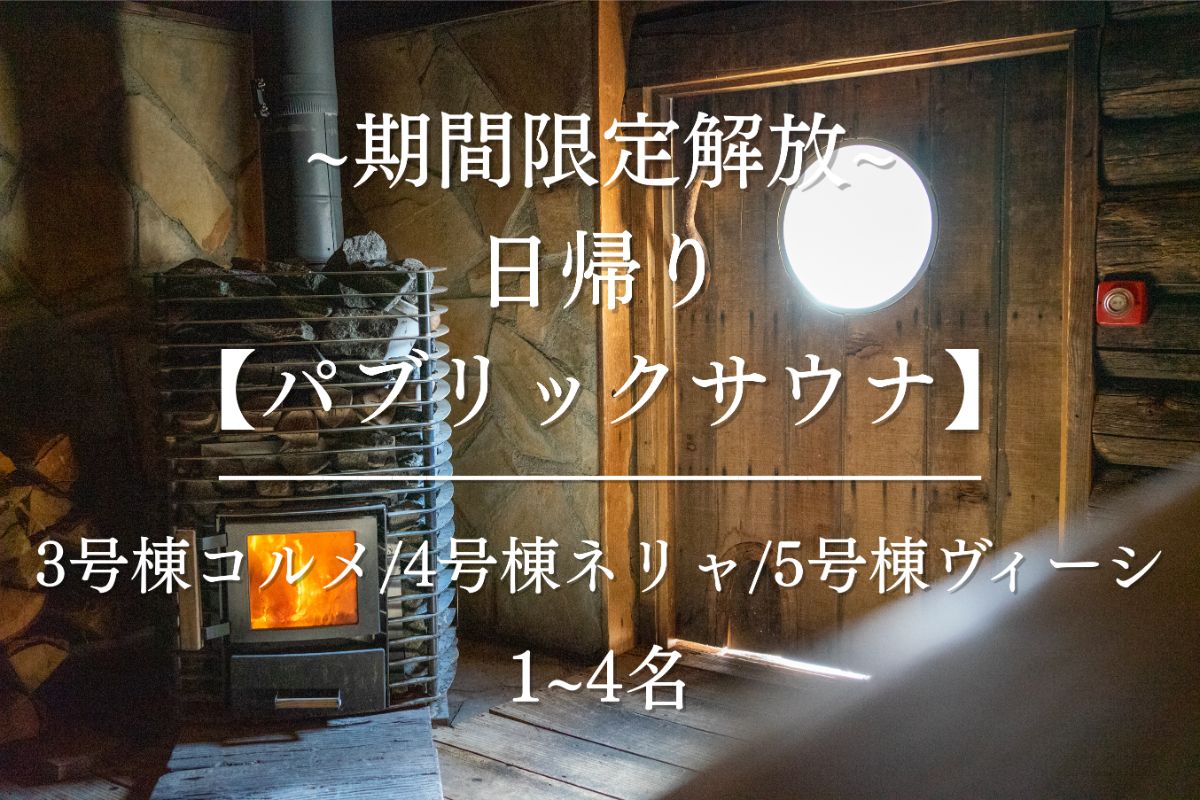 【日帰り/1~4名】貸切パブリック解放（貸切ではありません）