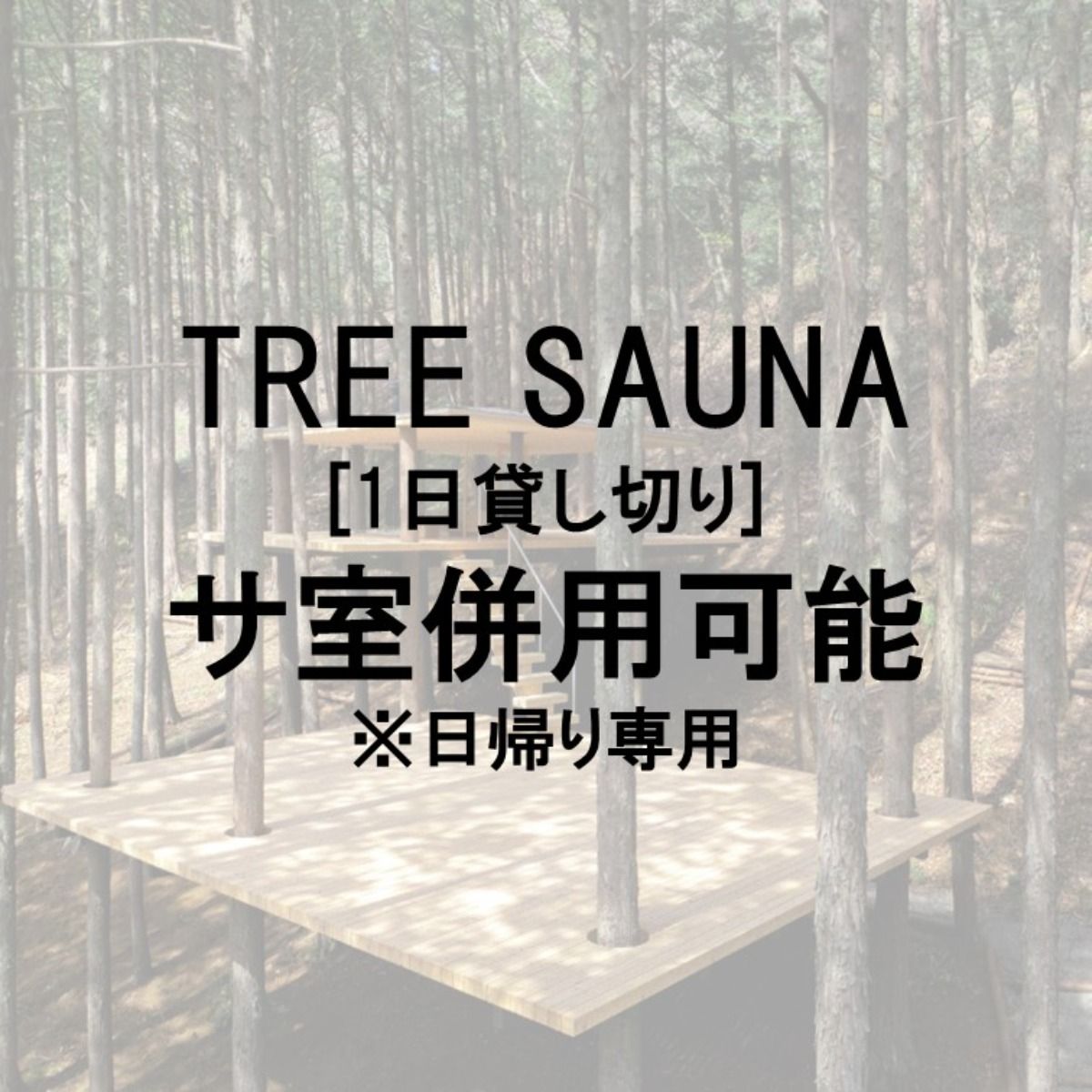 TREE SAUNA［日帰り貸し切り］サ室併用可能※日帰り