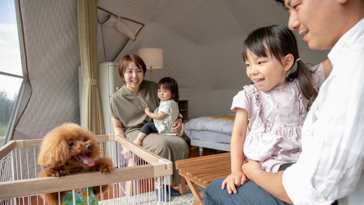 【グランピング】＜ペット可＞6m客室シングル4ベッド
