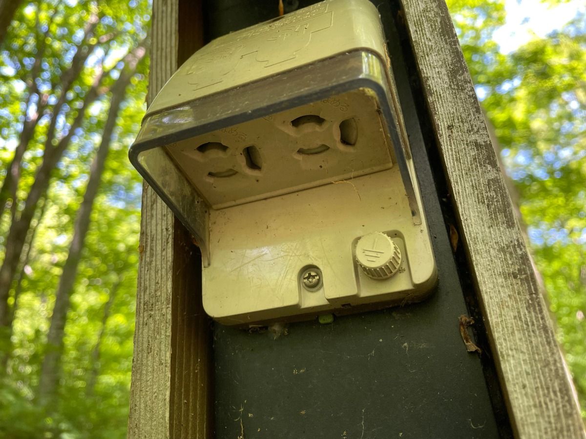 Auto camping(compartment) site with AC power supply - 2