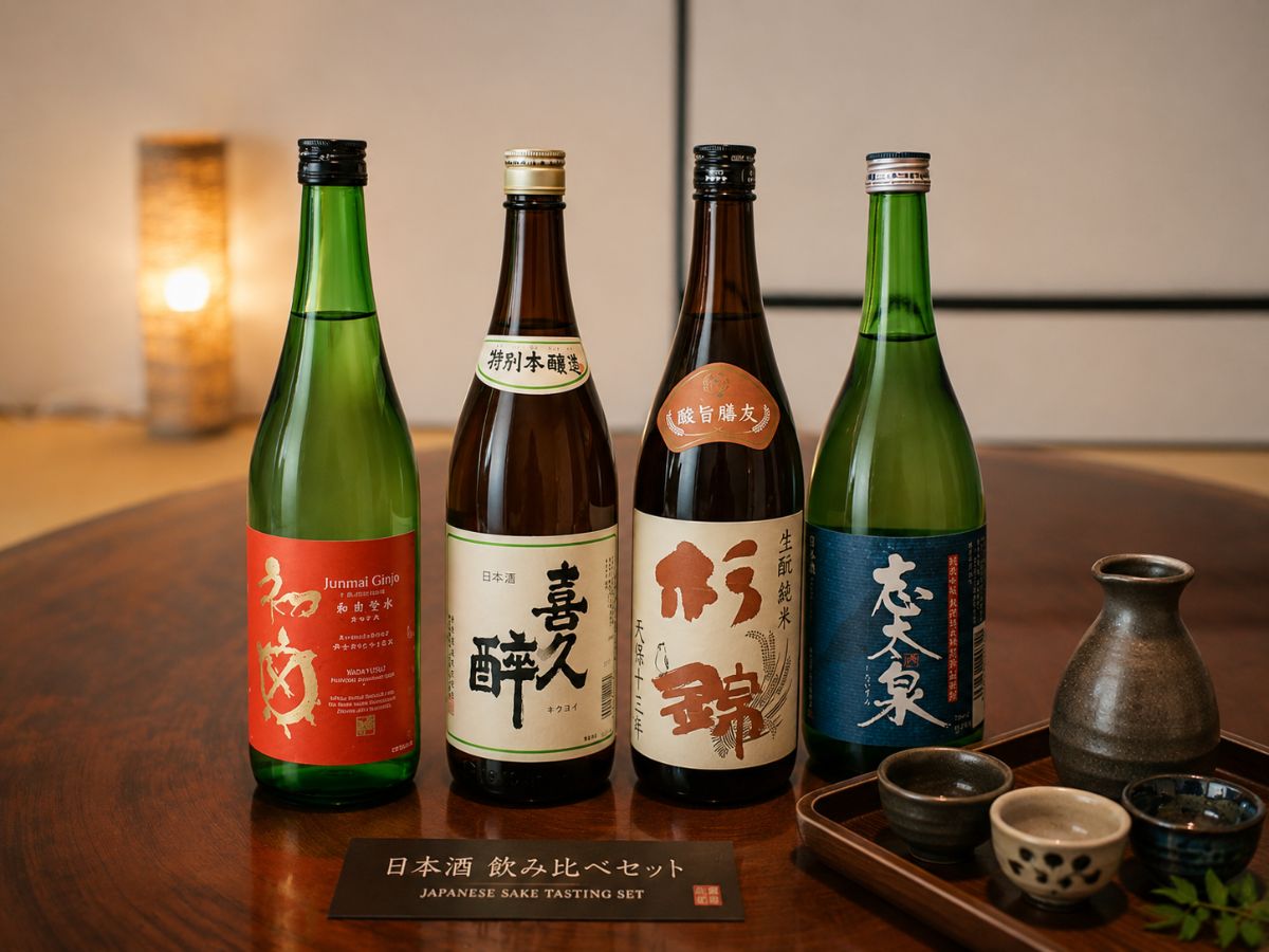 【秋限定】藤枝の地酒4種を味わう、みんなで利き酒体験プラン