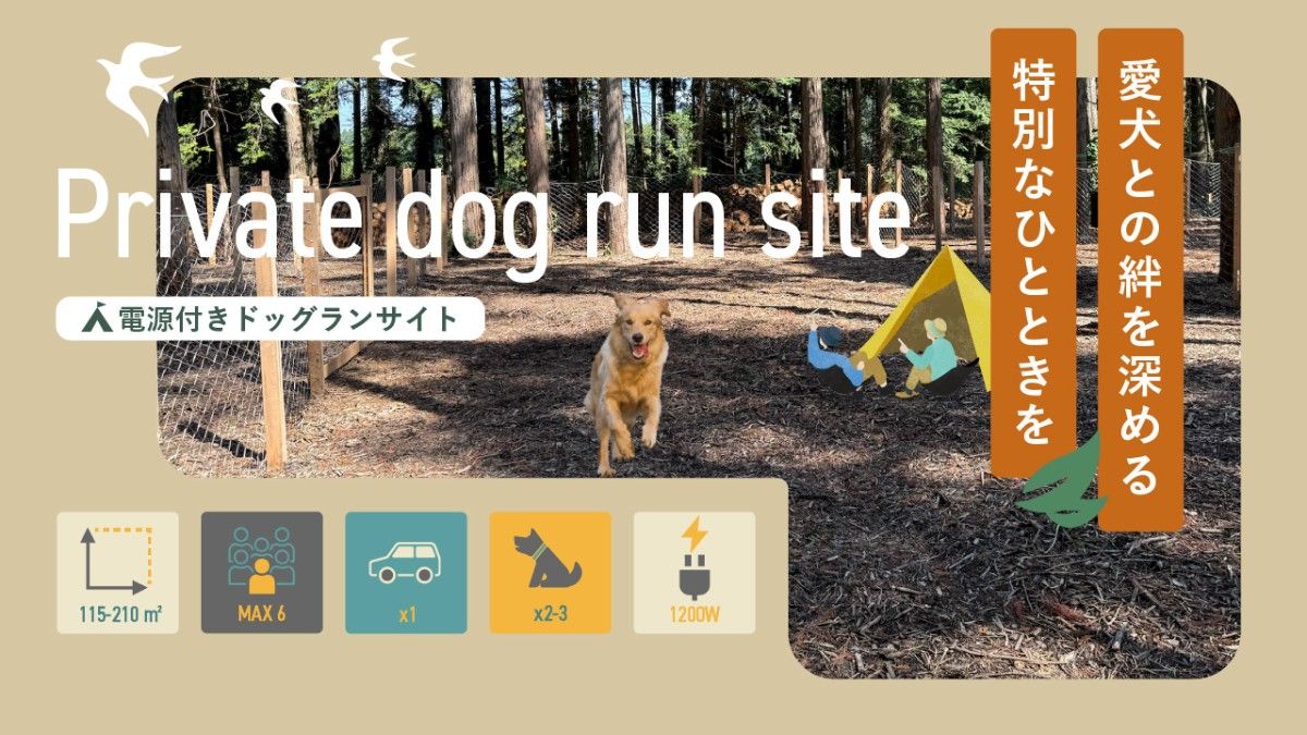 Dog run site【with power supply】