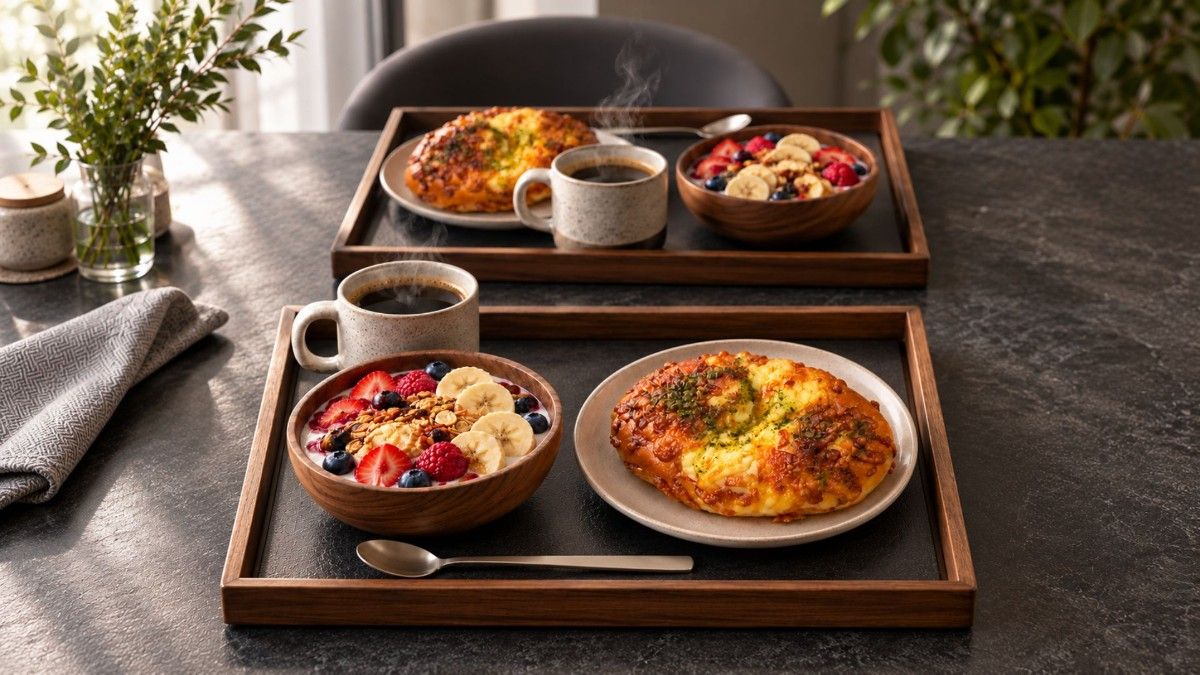 公式HP特典｜朝食付／地元人気ベーカリーのパンとヨーグルト