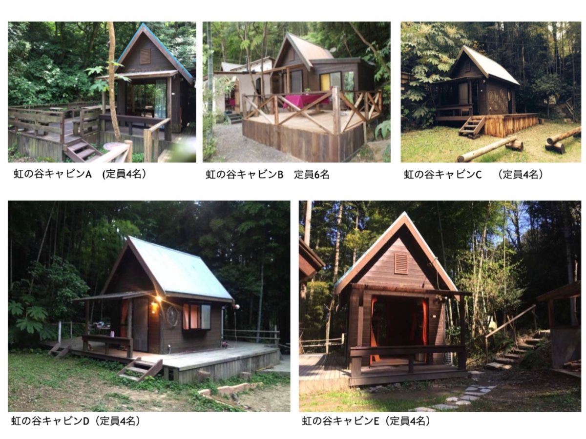 森の巨大スクリーンで映画と焚き火！小屋５棟＆cafeスペース - 3