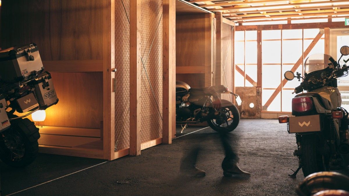 1棟貸しバイクガレージ付ホテル