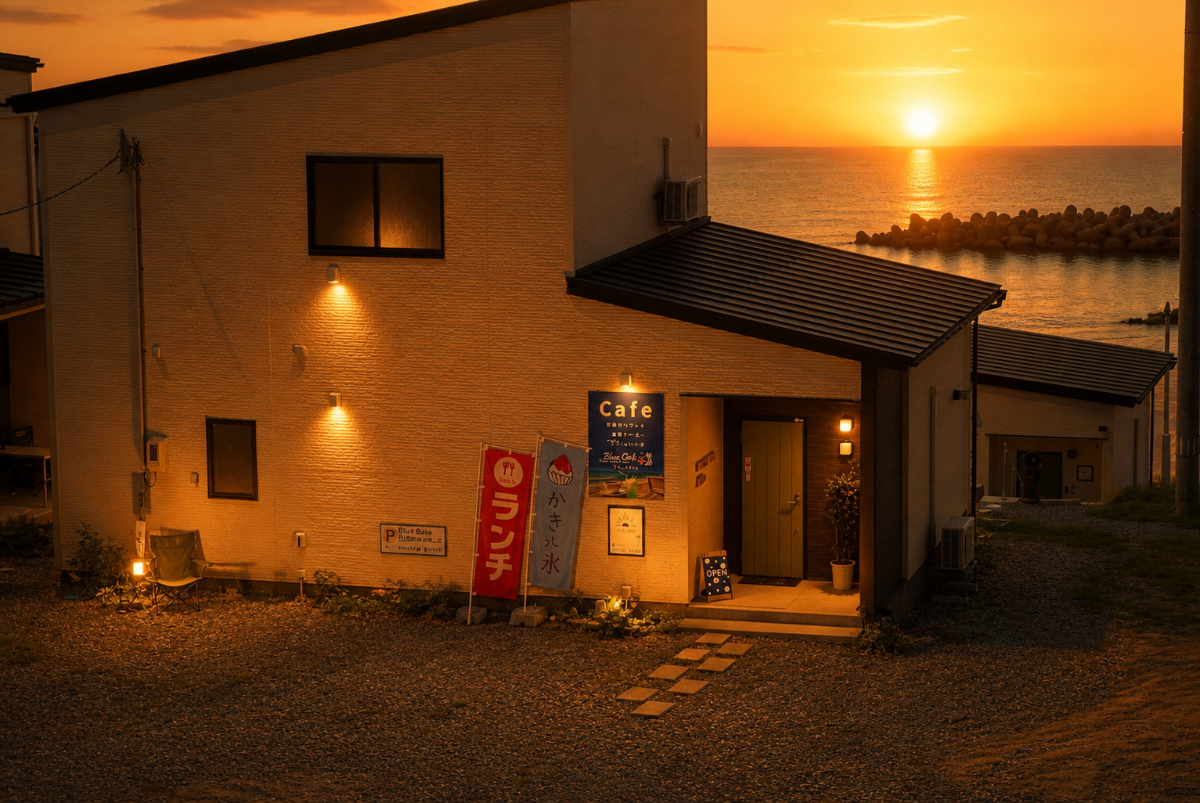 BLUEBASE 宿泊棟（BlueCafe　2階）