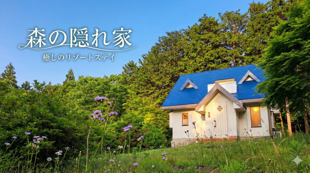 青い屋根のお家を1棟貸切