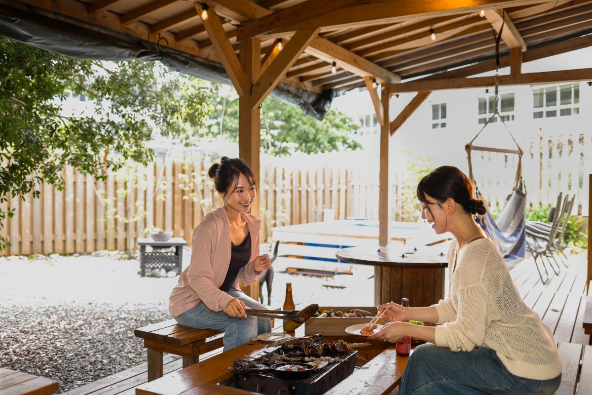 【持込◎BBQ】×専用バレルサウナ＆温泉で整う